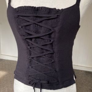 Free People Intimately dark grey corset tank top